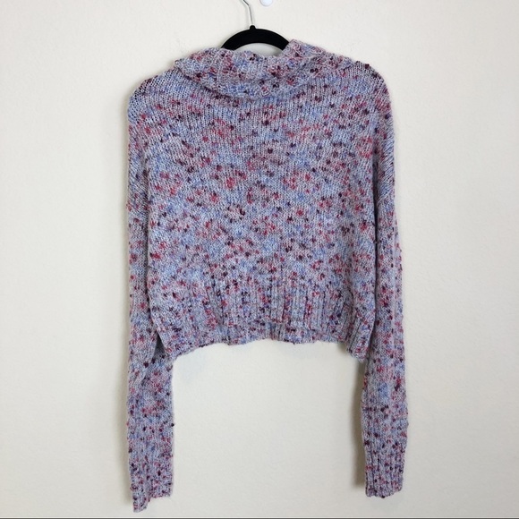 New BP. Slouchy Cowl Neck Lightweight Relaxed Sweater in Confetti - Picture 9 of 11